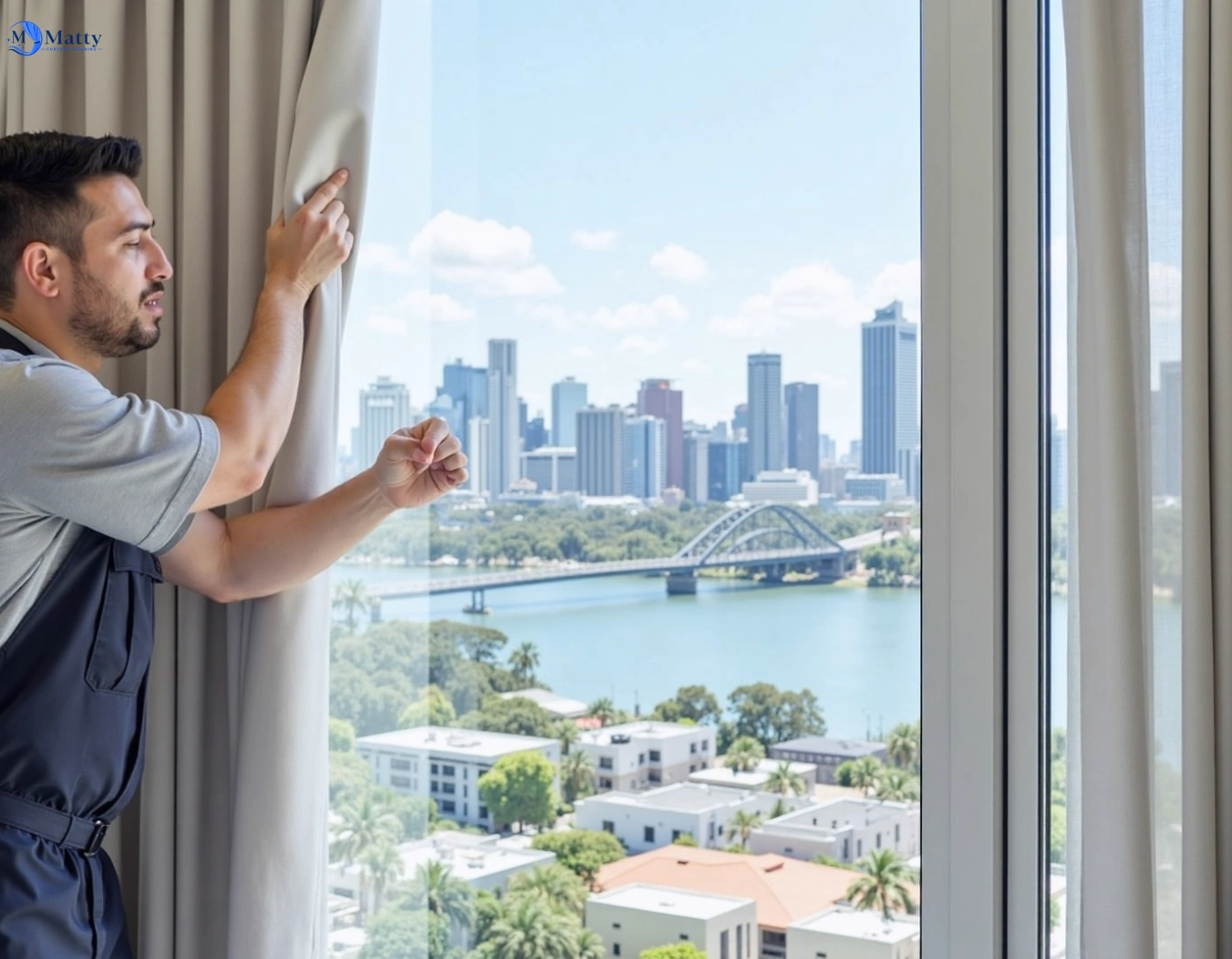 Professional curtain steam cleaning service arthurs-creek-vic QLD by Matty Curtain Cleaning